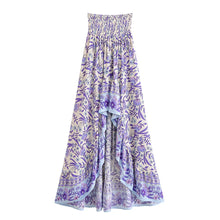 Load image into Gallery viewer, Floral Print, Irregular Sexy High Low , Boho Maxi Skirts