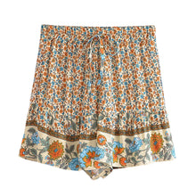 Load image into Gallery viewer, Floral Print ,Bohemian Short ,Beach Boho Shorts
