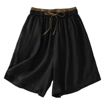 Load image into Gallery viewer, Contrast Color, Linen Cotton Shorts ,Bohemian Sunmmer Short