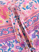 Load image into Gallery viewer, Multi Floral Print ,Bohemian Mini Dress,Boho Dress