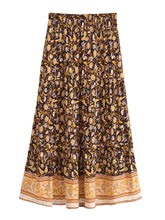 Load image into Gallery viewer, Floral Printed ,Beach Bohemian Skirt ,Boho Maxi Skirts