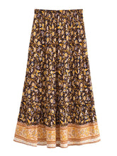 Load image into Gallery viewer, Floral Printed ,Beach Bohemian Skirt ,Boho Maxi Skirts