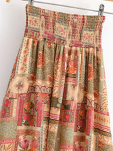 Load image into Gallery viewer, Bohemian High Low Maxi Skirt Smocked Elastic Beach Vacation Skirts