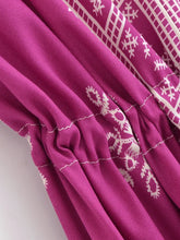 Load image into Gallery viewer, Floral Print ,Backless Sexy Maxi Dres,Vacation Boho Dress