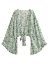 Load image into Gallery viewer, Wild Floral Print ,Short Kimono ,Bikini Cover-ups