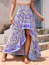 Load image into Gallery viewer, Floral Print, Irregular Sexy High Low , Boho Maxi Skirts