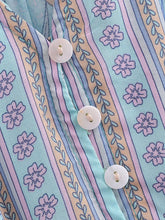 Load image into Gallery viewer, Blue Floral Print,Bohemian Maxi Dress, Boho Dress