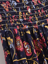 Load image into Gallery viewer, Floral Print,High Low Bohemian Skirt,Boho Skirts