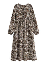Load image into Gallery viewer, Leopard Print,Bohemian Dress,Boho Dress Robe