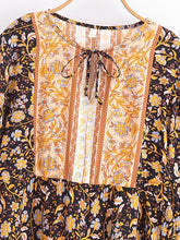 Load image into Gallery viewer, Boho Blouse Shirt,Bohemian Blusas,Floral Print