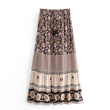 Load image into Gallery viewer, Boho Skirt, Maxi Skirt, Wild Flower
