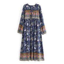Load image into Gallery viewer, Floral Print,Bohemian Maxi Dress,Boho Sundress