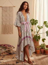 Load image into Gallery viewer, Sexy Beach Dress, High-Low Boho Maxi Dress