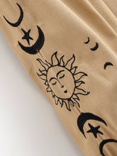 Load image into Gallery viewer, Celestial Embroidered Linen Blouse - Sun Boho Top