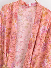 Load image into Gallery viewer, Boho Short Robe,Beach Bohemian Kimono ,Bikini Cover-ups