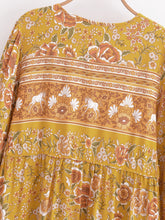 Load image into Gallery viewer, Boho Dress, Bohemian Maxi Dress,Multi Floral print
