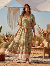 Load image into Gallery viewer, Floral Print,Bohemian Maxi Dress,Boho Dresses Robe