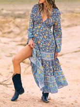 Load image into Gallery viewer, Floral Print,Bohemian Maxi Dress ,Boho Sundress