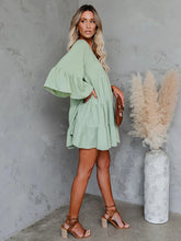 Load image into Gallery viewer, Lace-up Tassel, Bohemian Mini Dress , Boho Sundresses