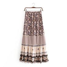 Load image into Gallery viewer, Boho Skirt, Maxi Skirt, Wild Flower