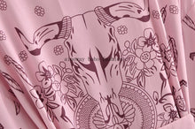 Load image into Gallery viewer, Pink Floral Print ,bohemian Robe,Boho Kimono