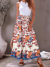 Load image into Gallery viewer, Beach Bohemian Floral Print,High Elastic Waist,Boho Maxi Skirts