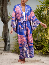 Load image into Gallery viewer, Star and Moon,Bohemian kimono,Boho Cover-ups
