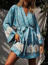 Load image into Gallery viewer, Bohemian Kimino ,Short Robe , Boho Bikini Cover-ups
