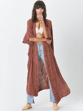 Load image into Gallery viewer, Solid Fancy Lace, Bohemian Maxi Dress,Boho Kimono