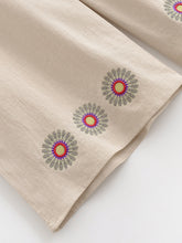 Load image into Gallery viewer, Wild Floral Embroidery ,Bohemian Wide Leg Pants,Boho Trousers