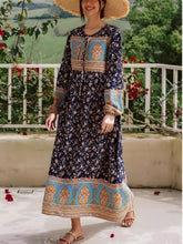 Load image into Gallery viewer, Floral Print ,Beach Bohemian Maxi Dress, Boho Dress