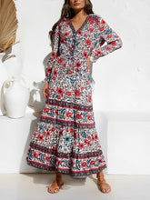 Load image into Gallery viewer, Maxi Dress, Boho Sundress,Floral Print