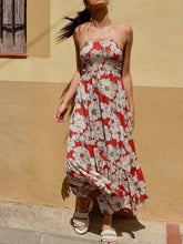 Load image into Gallery viewer, Floral Print,Vintage Sundress,Boho Maxi Dress