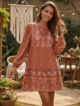 Load image into Gallery viewer, Mini Dress, Boho Sundress,Lace Up