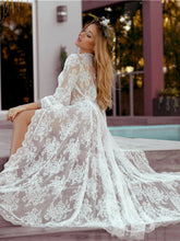 Load image into Gallery viewer, Boho Kimono, Cover-ups Robe,Lace Hollow Out