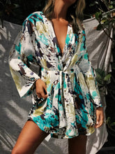 Load image into Gallery viewer, Tie Dye Print , Bohemian Robe,Boho Kimono