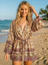 Load image into Gallery viewer, Bohemian Robe ,Boho Kimono,Floral Print