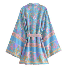 Load image into Gallery viewer, Bohemian Kimono,Boho Bikini Cover-ups,Beauty Floral