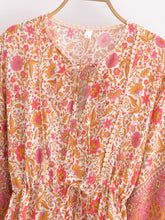 Load image into Gallery viewer, Pink Floral,Maxi Dress, Boho Dress Kaftan