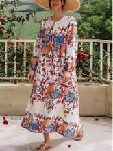 Load image into Gallery viewer, Floral Print,Bohemian Maxi Dress,Boho Dress