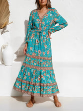 Load image into Gallery viewer, Maxi Dress, Boho Sundress,Floral Print