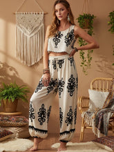 Load image into Gallery viewer, Green Floral Print ,Baggy Pants , Yoga Bloomers