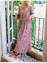 Load image into Gallery viewer, Floral Print,Bohemian Maxi Dress,Boho Sundress