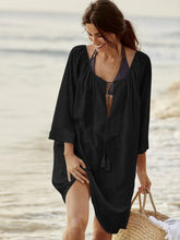 Load image into Gallery viewer, White Tassel ,Bohemian Mini Dress,Boho Cover-ups