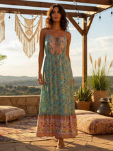 Load image into Gallery viewer, Boho Dress,Strap Sundress,Beach Midi Dress