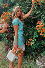 Load image into Gallery viewer, Mini Dress, Boho Sundress,Floral print