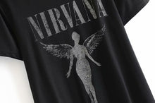 Load image into Gallery viewer, Boho Tees,Vintage T shirt ,NIRVANA
