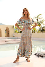 Load image into Gallery viewer, Floral Print , Bohemian Dress,Boho Maxi Dress