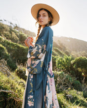 Load image into Gallery viewer, Boho Kimono ,Bikini Cover-ups,Peacock Flower