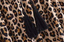 Load image into Gallery viewer, Leopard Print Bohemian Skirt,Rayon Cotton Maxi Boho Skirts